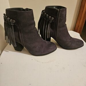 Carlos Santana Women's Suede Ankle Boots - Black